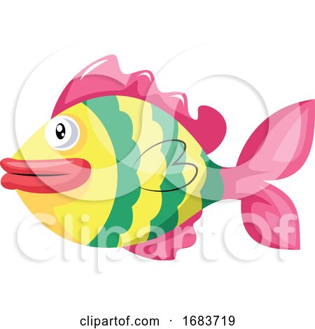 Symbol of a Fish in a Chinese Culture Illustration by Morphart Creations