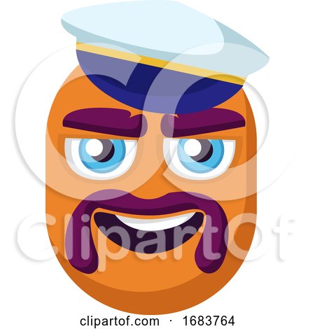 Sailor Orange Emoji Gace Illustration by Morphart Creations