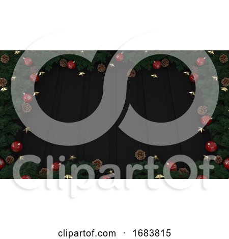 3d Render Christmas Background by KJ Pargeter