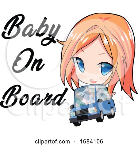 Manga Girl with a Baby on Board by mayawizard101
