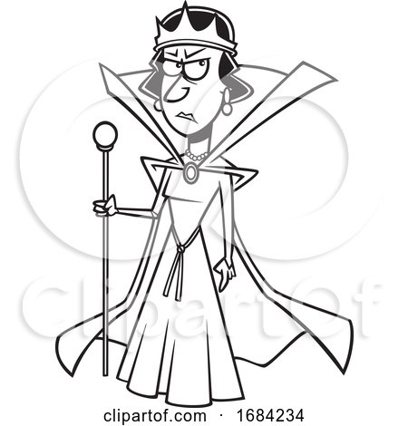 Lineart Evil Queen by toonaday