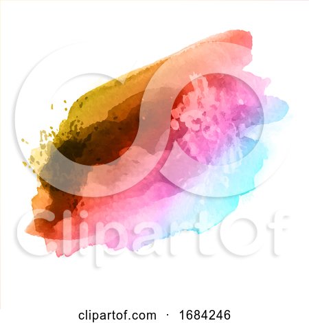 Rainbow Watercolour Splatter by KJ Pargeter