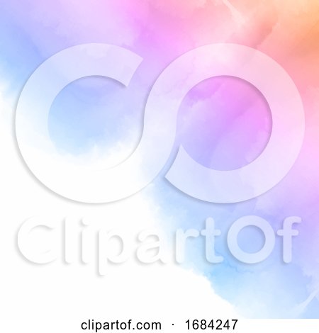 Pastel Coloured Watercolour Background by KJ Pargeter