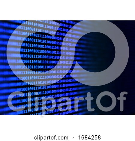 Abstract Binary Code Background by KJ Pargeter