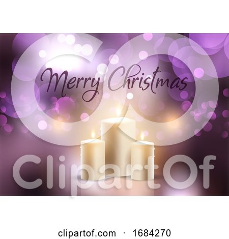 Christmas Candle Background by KJ Pargeter