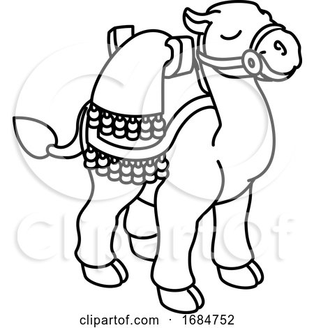 Camel Animal Cartoon Character by AtStockIllustration