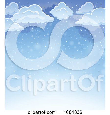 Background of Clouds and Snow by visekart