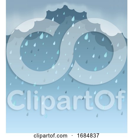 Background of Clouds and Rain by visekart