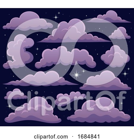 Clouds and a Starry Sky by visekart