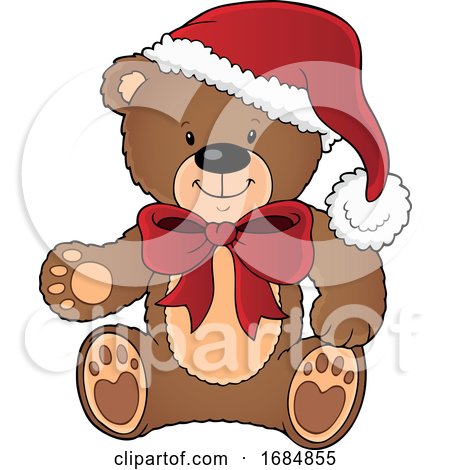 Christmas Teddy Bear by visekart