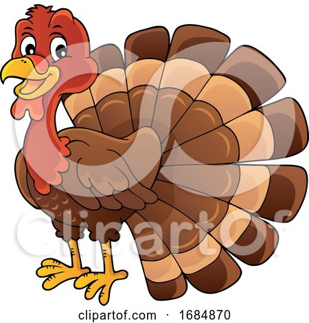 Happy Turkey Bird by visekart