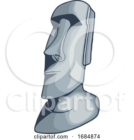 black and white illustration of moai icon. 24471303 Vector Art at Vecteezy