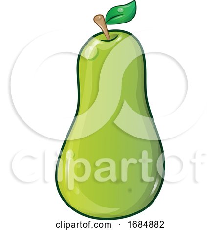 Pear Cartoon by Domenico Condello