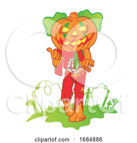 Pumpkin Zombie by Domenico Condello