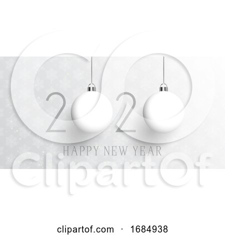 Happy New Year Bauble Banner by KJ Pargeter