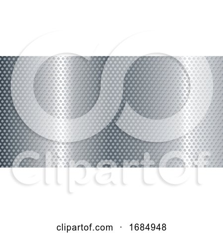 Perforated Metallic Banner Background by KJ Pargeter