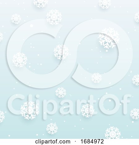 Christmas Snowflake Background Design by KJ Pargeter