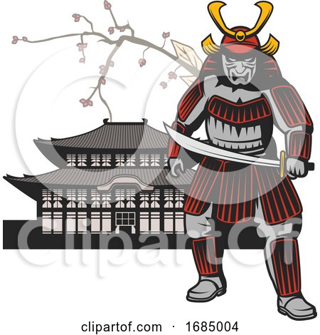 Japanese Samurai Design by Vector Tradition SM
