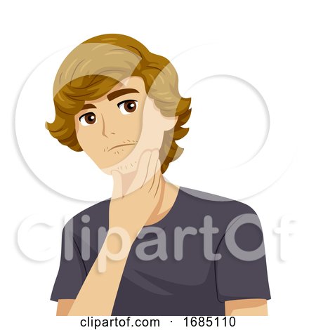 Teen Boy Facial Hair Growth Illustration by BNP Design Studio
