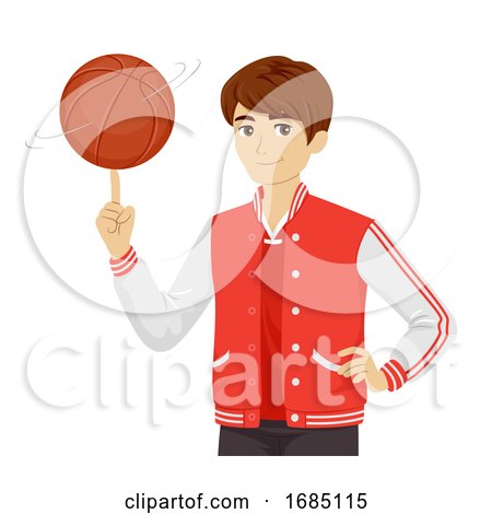 Teen Boy Basketball Player Illustration by BNP Design Studio