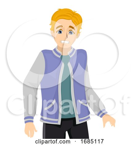 Teen Boy Embarrassed Illustration by BNP Design Studio