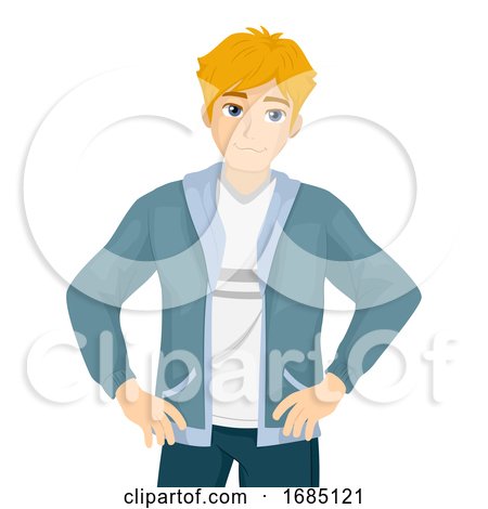 Teen Boy Smug Illustration by BNP Design Studio