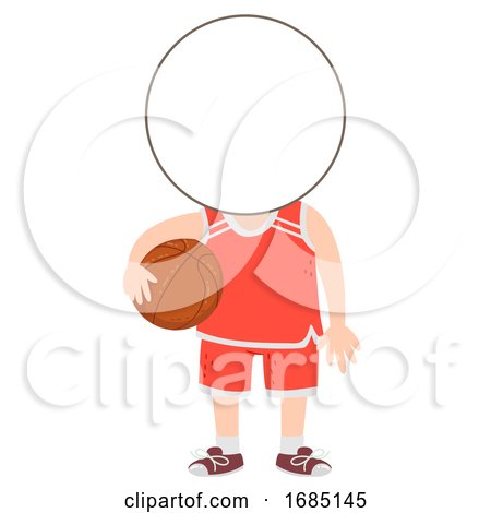 Kids Basketball Sport Head Illustration by BNP Design Studio