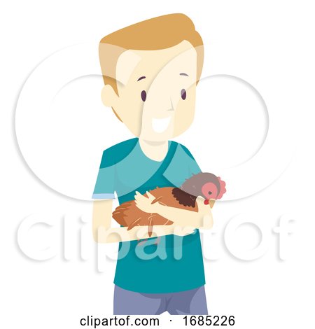 Man Save Native Chicken Illustration by BNP Design Studio