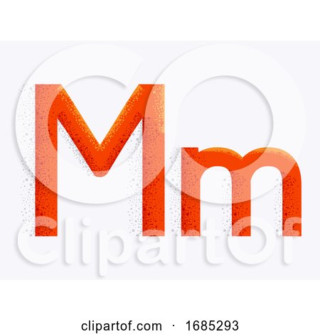 Letter Alphabet M Illustration by BNP Design Studio