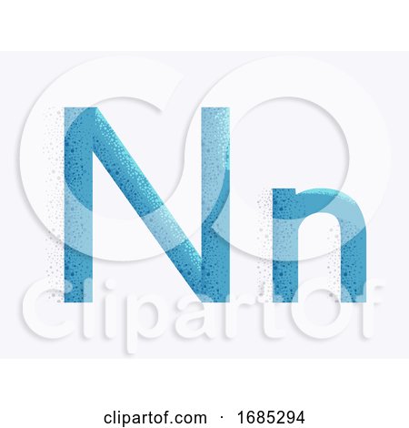 Letter Alphabet N Illustration by BNP Design Studio