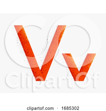 Letter Alphabet V Illustration by BNP Design Studio