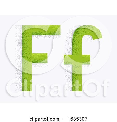 Letter Alphabet F Illustration by BNP Design Studio