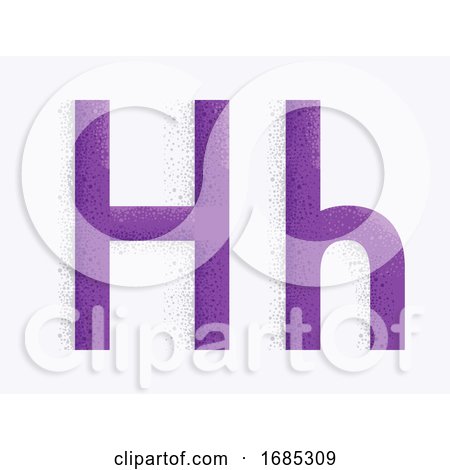 Letter Alphabet H Illustration by BNP Design Studio