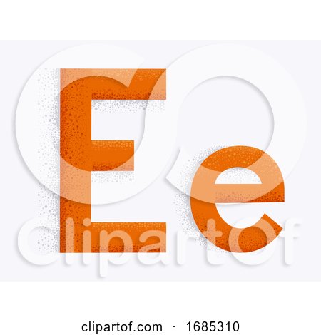 Letter Alphabet E Illustration by BNP Design Studio