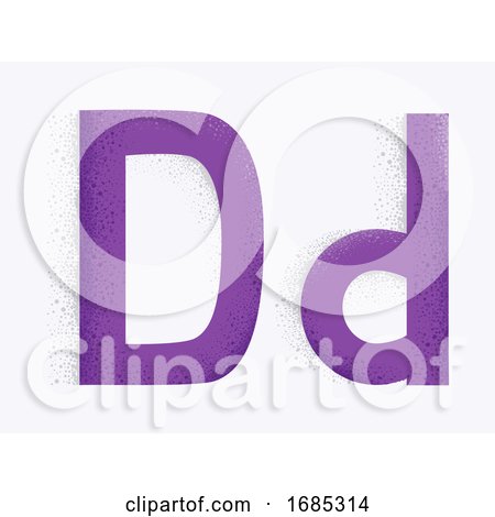 Letter Alphabet D Illustration by BNP Design Studio