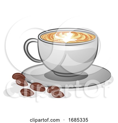 Coffee Latte Hot Illustration by BNP Design Studio