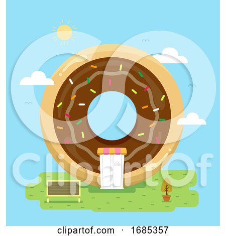 Donut Store Illustration by BNP Design Studio