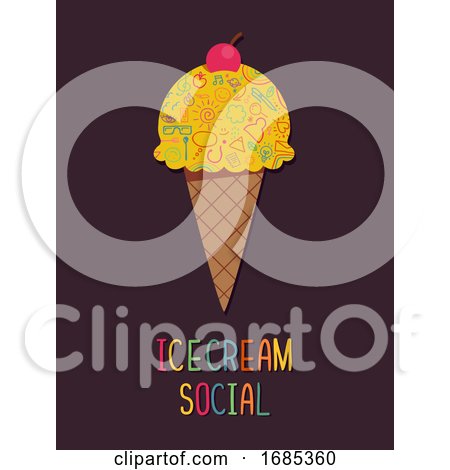 Ice Cream Poster Design Illustration by BNP Design Studio