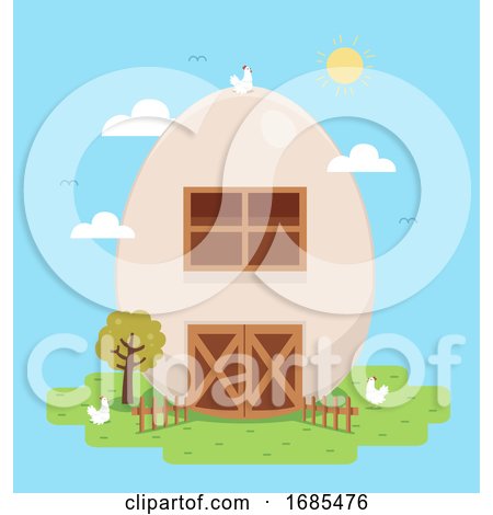 Egg Farm Illustration by BNP Design Studio