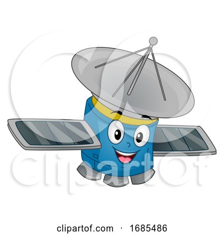 Mascot Satellite Illustration by BNP Design Studio