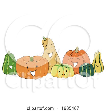Mascot Pumpkins Illustration by BNP Design Studio