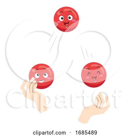 Mascot Juggle Balls Illustration by BNP Design Studio