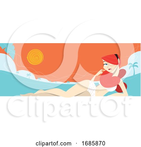 Woman Sun Bathing by Morphart Creations