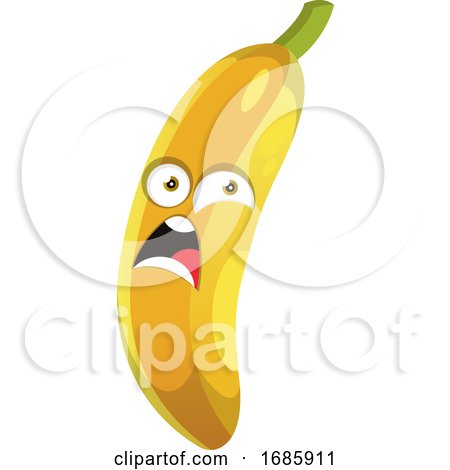 Scared Banana Illustration by Morphart Creations