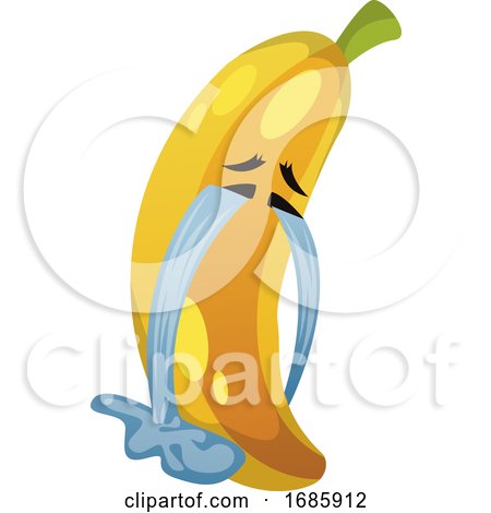 Banana Crying Illustration by Morphart Creations