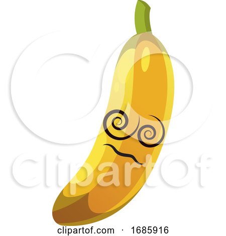 Dizzy Banana Illustration by Morphart Creations