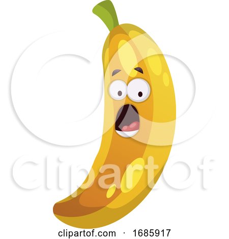 Surprised Banana Illustration by Morphart Creations