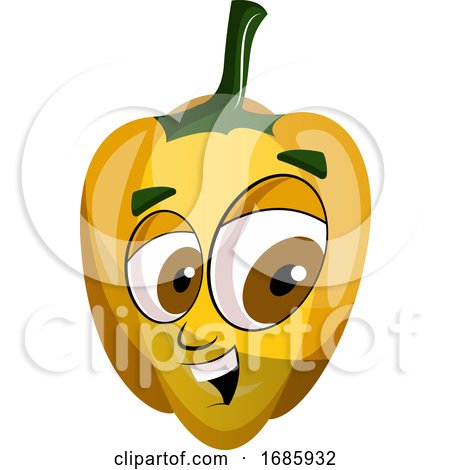 Cheerful Capsicum Illustration by Morphart Creations