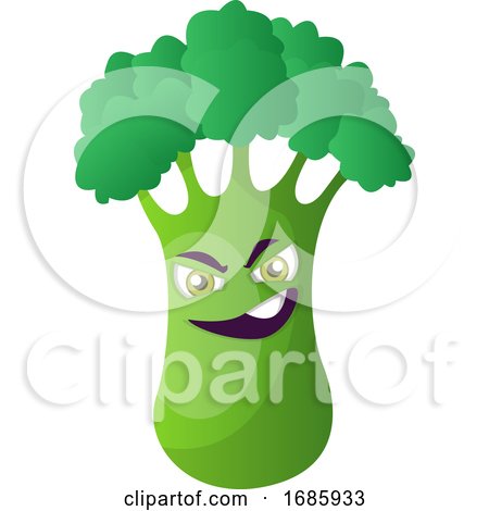 Evil Broccoli Illustration by Morphart Creations