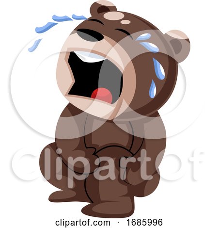 Hurt Brown Teddy Bear with Injured Knee by Morphart Creations